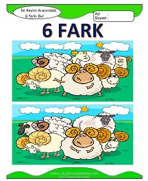 İki Resim Arasındaki Farkı Bul Etkinliği